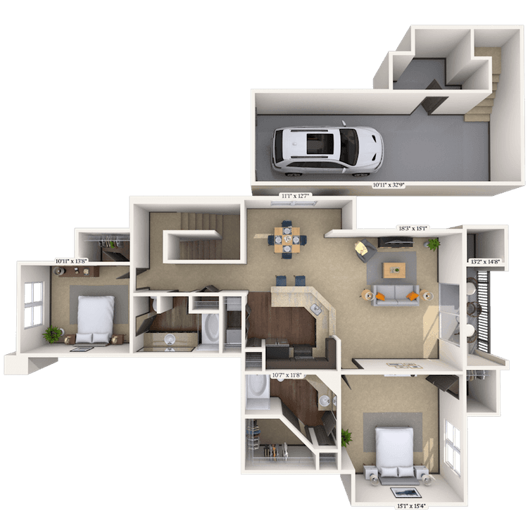 Floorplan image of unit 003004