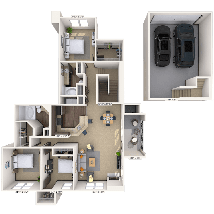 Floorplan image of unit 003026