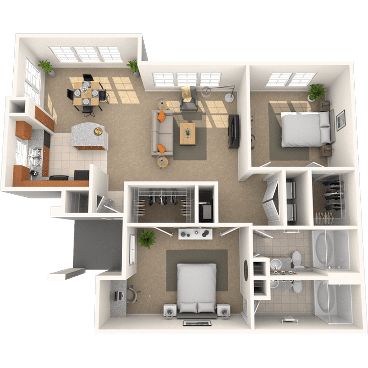Floorplan image of unit 141421