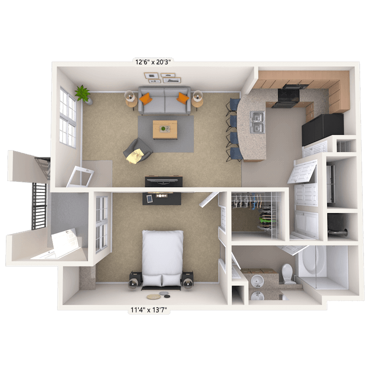 Floorplan image of unit 090913