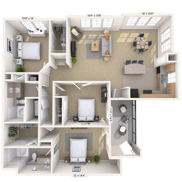 Floorplan image of unit 080815