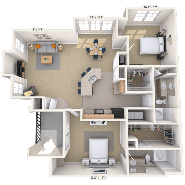 Floorplan image of unit 020224
