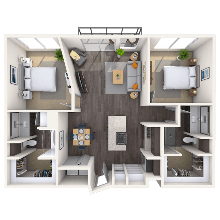 Floorplan image of unit 13077