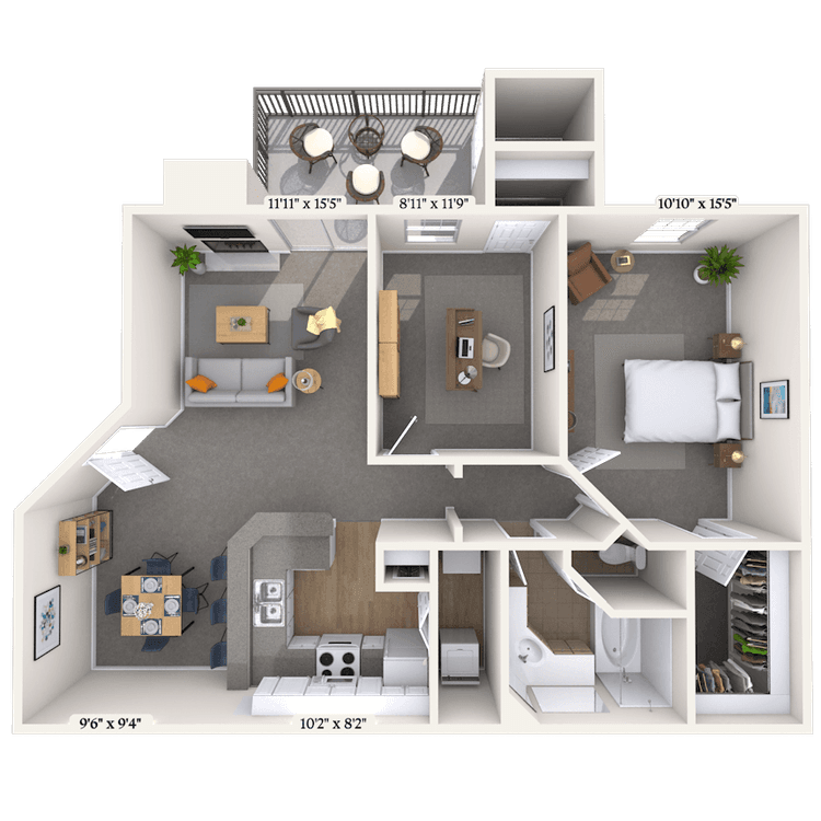 Floorplan image of unit 010923