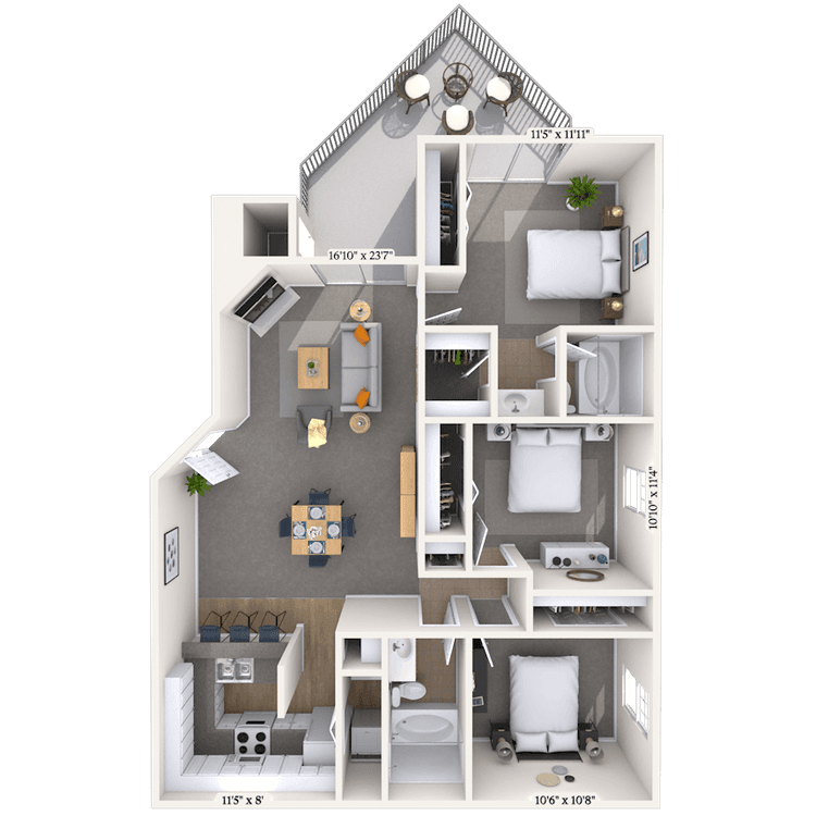 Floorplan image of unit 021712