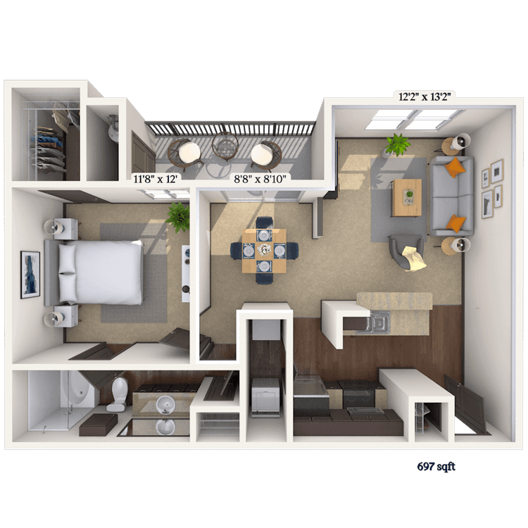 Floorplan image of unit 011426