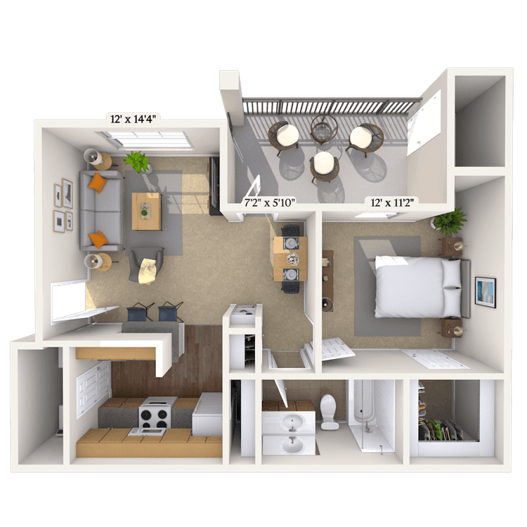 Floorplan image of unit 01313