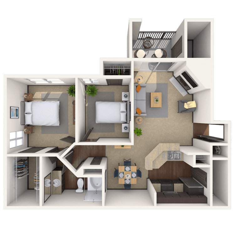 Floorplan image of unit 07702