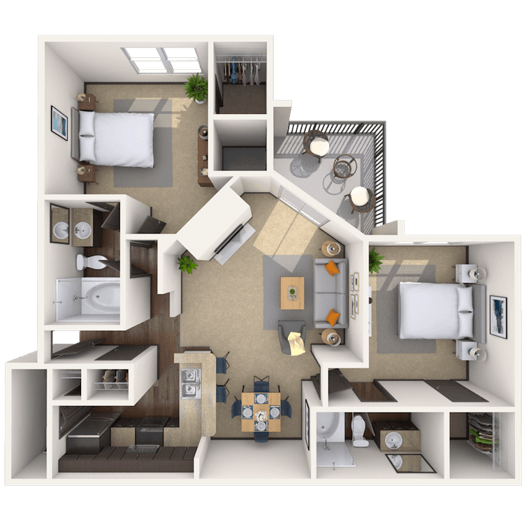 Floorplan image of unit 08836
