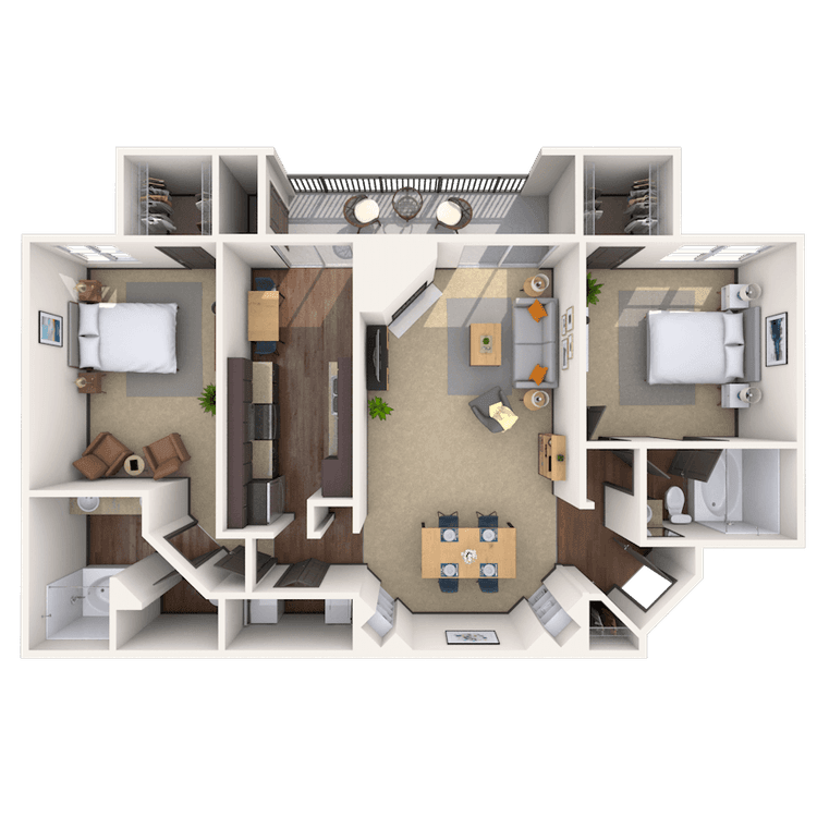 Floorplan image of unit 111136