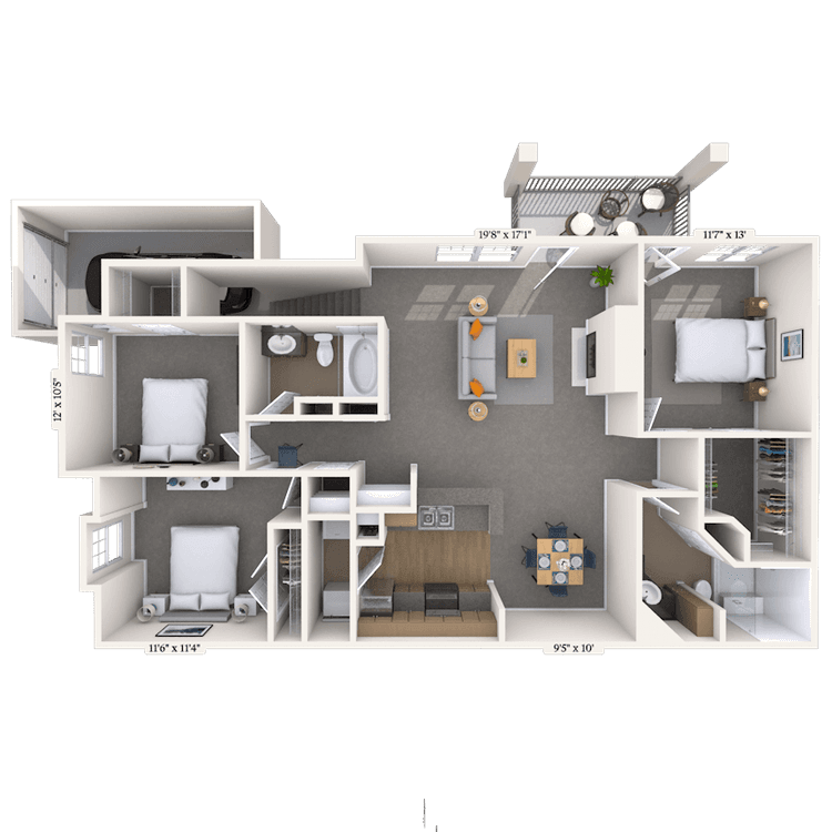 Floorplan image of unit 202021