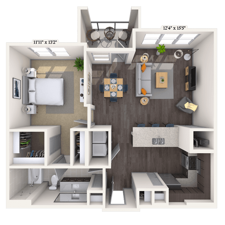 Floorplan image of unit 2215