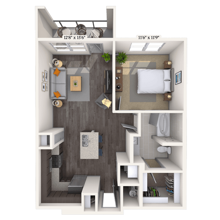 Floorplan image of unit 2738