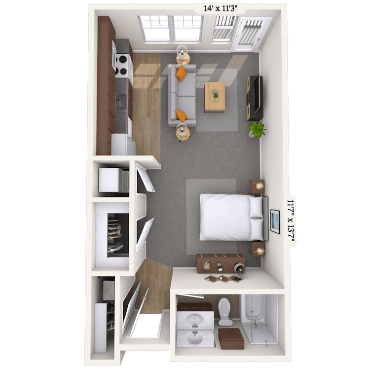 Floorplan image of unit 014222