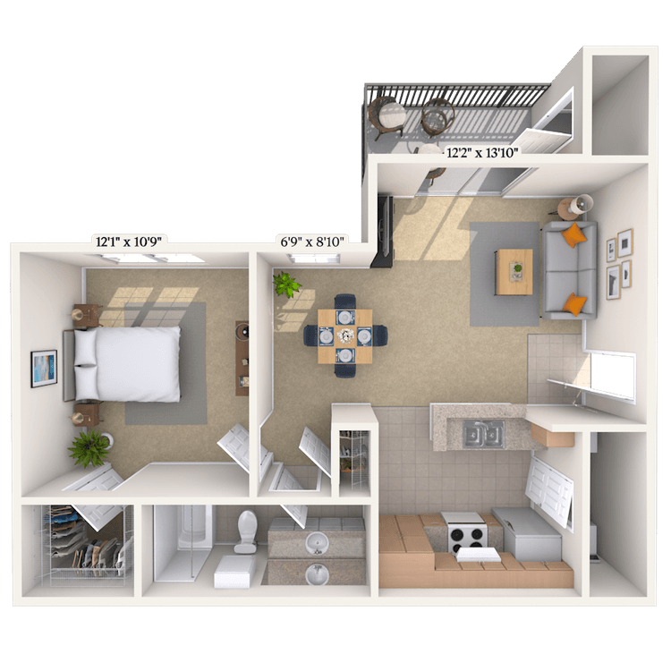 Floorplan image of unit 01625