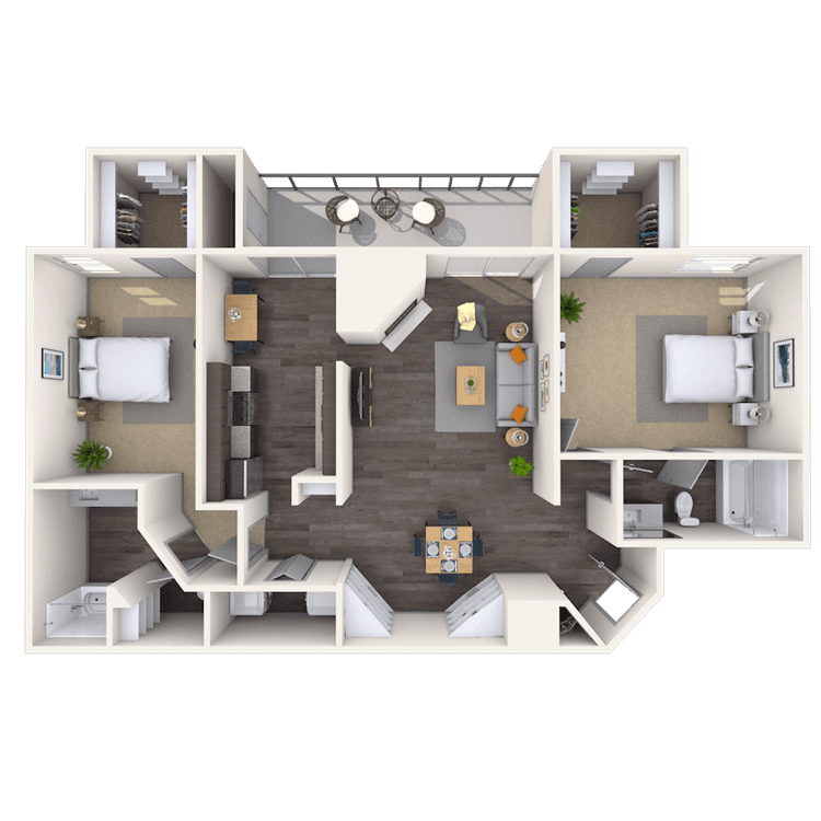 Floorplan image of unit 101025