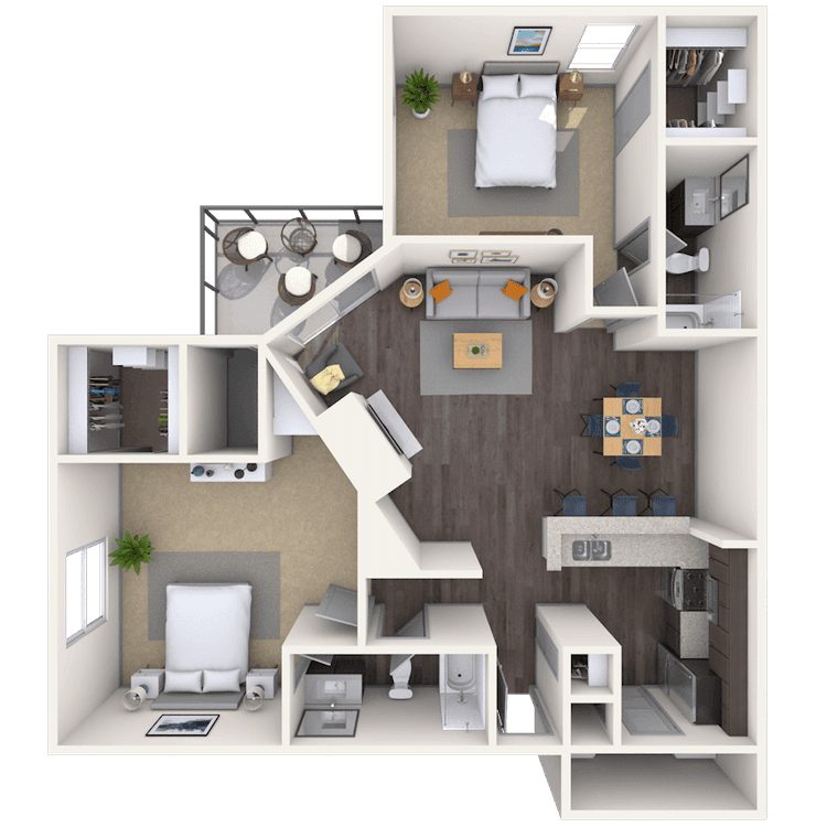 Floorplan image of unit 07717
