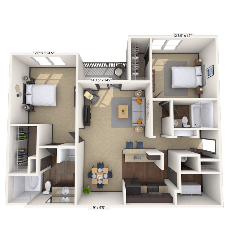 Floorplan image of unit 1010312