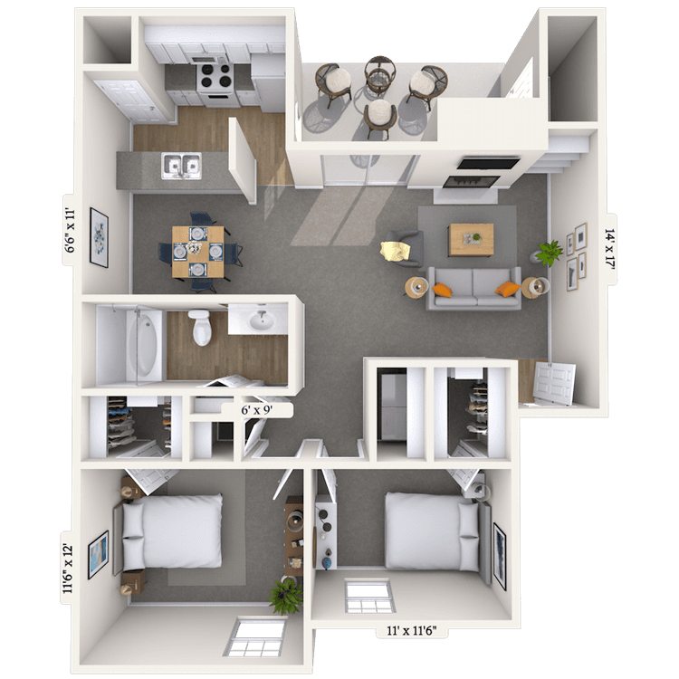 Floorplan image of unit 030306