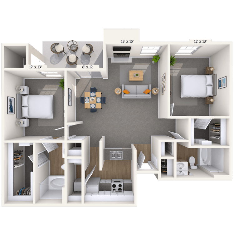 Floorplan image of unit 161604
