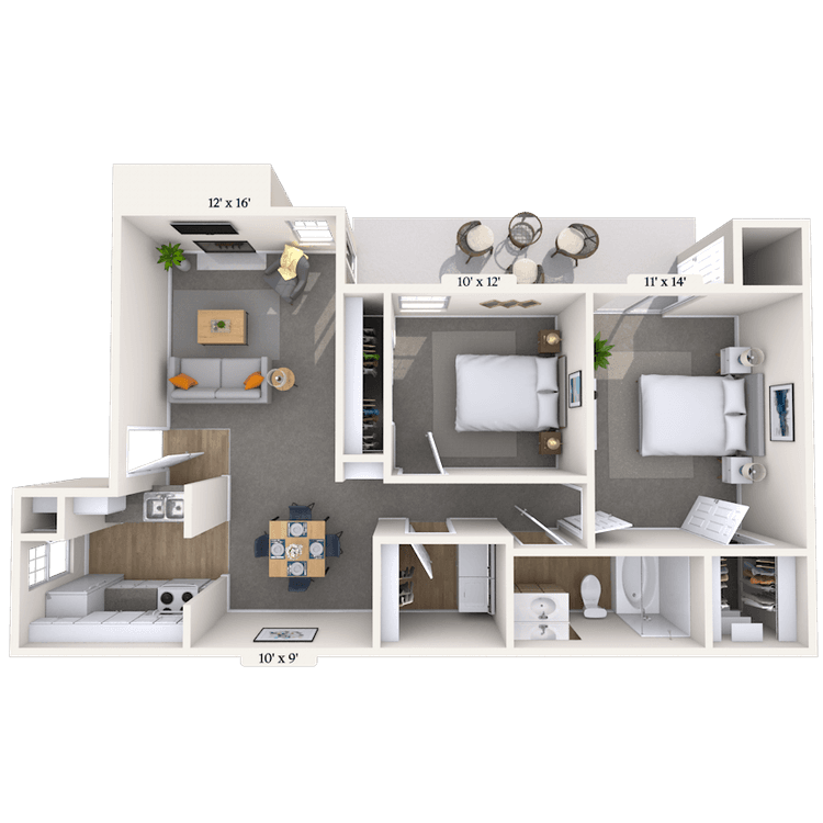 Floorplan image of unit 181801