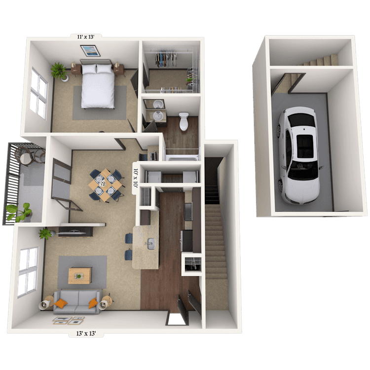 Floorplan image of unit 04425