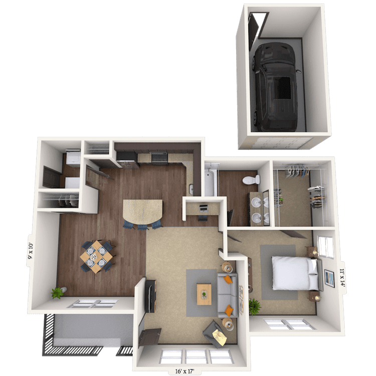 Floorplan image of unit 07712