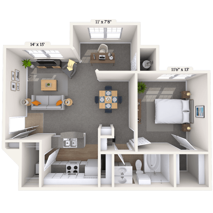 Floorplan image of unit 181812