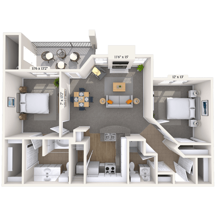 Floorplan image of unit 151533
