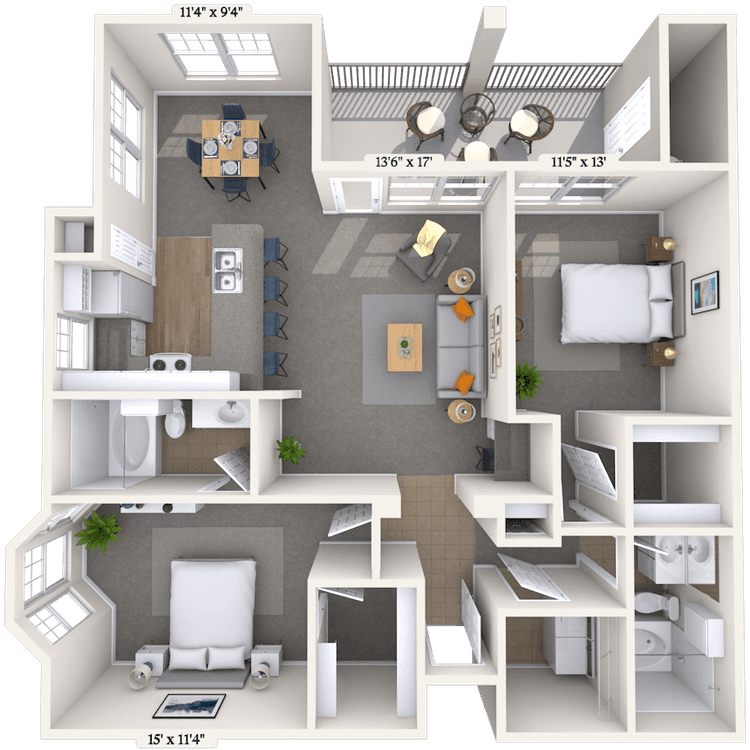 Floorplan image of unit 070711
