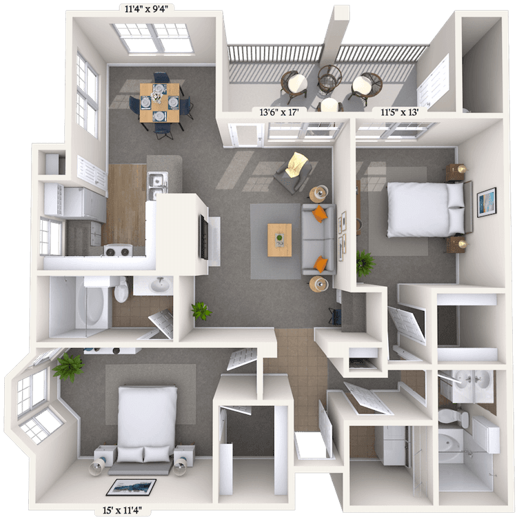 Floorplan image of unit 272726