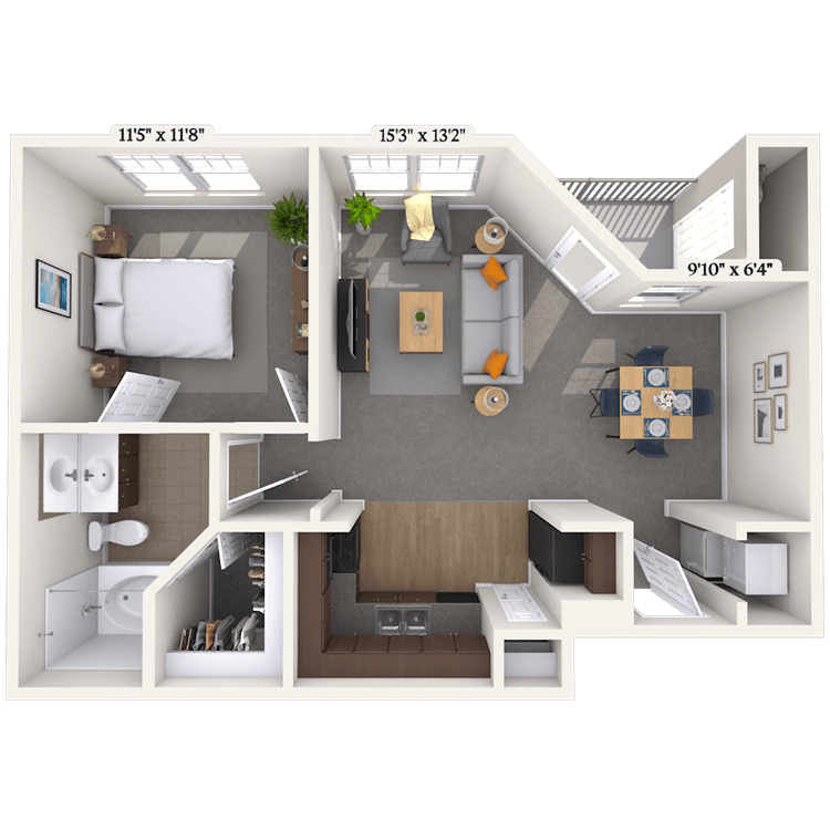 Floorplan image of unit 414123