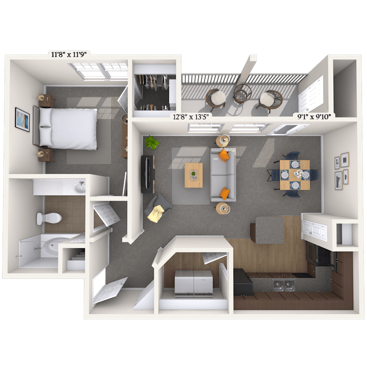 Floorplan image of unit 313113