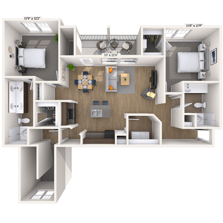 Floorplan image of unit 020221
