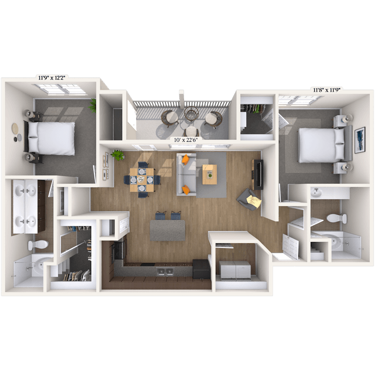Floorplan image of unit 070728