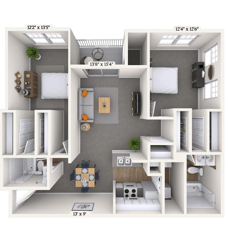 Floorplan image of unit 1414101