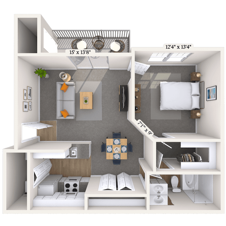 Floorplan image of unit 1010207