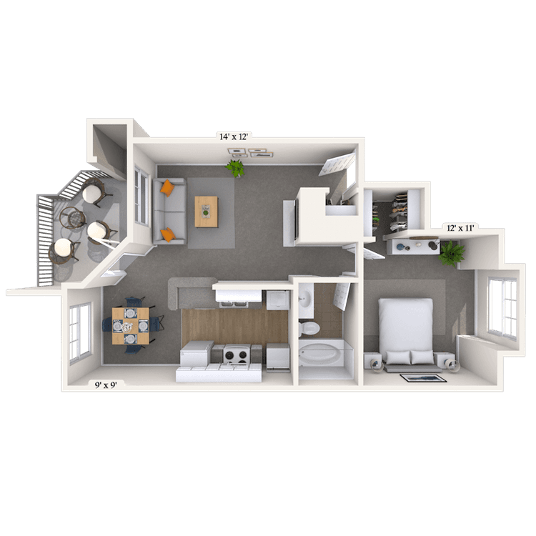 Floorplan image of unit 011213D