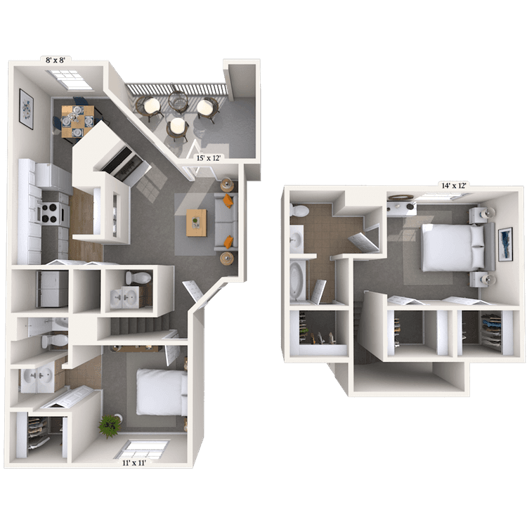 Floorplan image of unit 02226