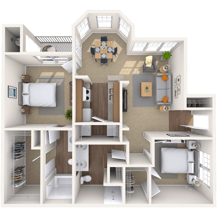 Floorplan image of unit 011311