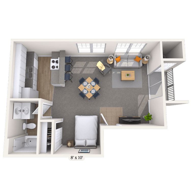 Floorplan image of unit 04401