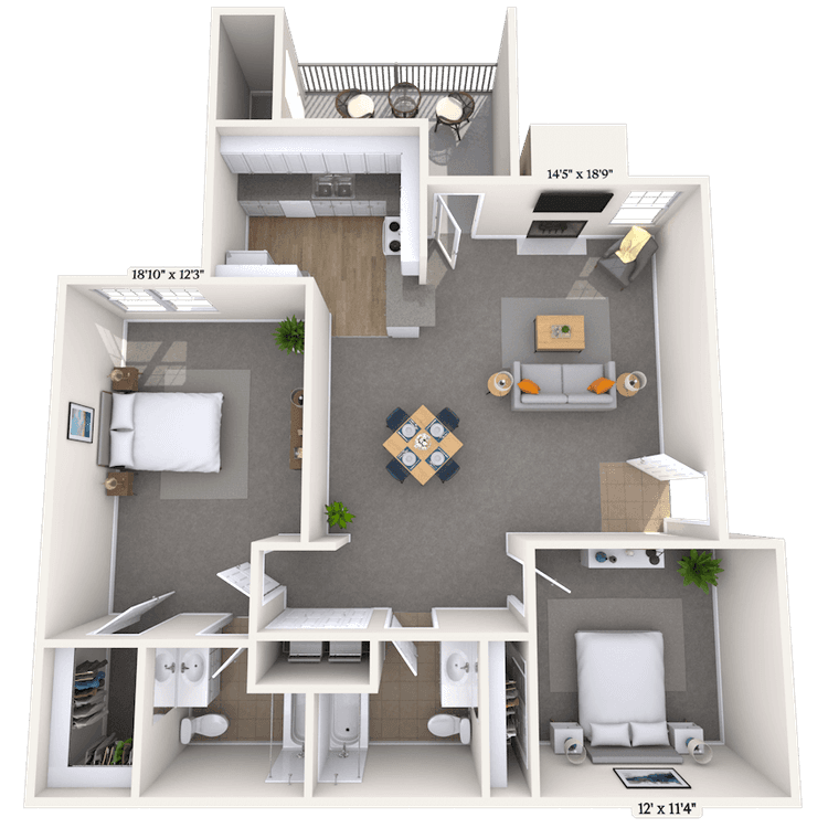 Floorplan image of unit 06613