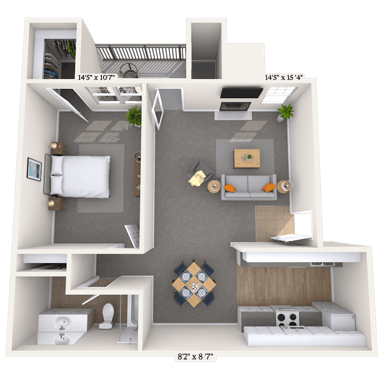 Floorplan image of unit 121224
