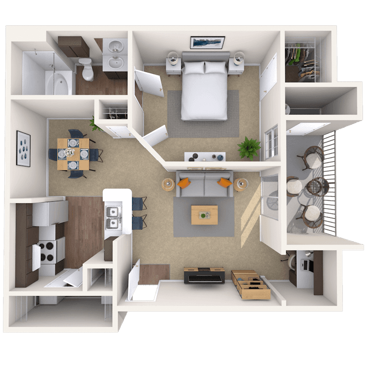 Floorplan image of unit 14304
