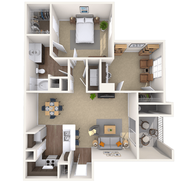 Floorplan image of unit 11206