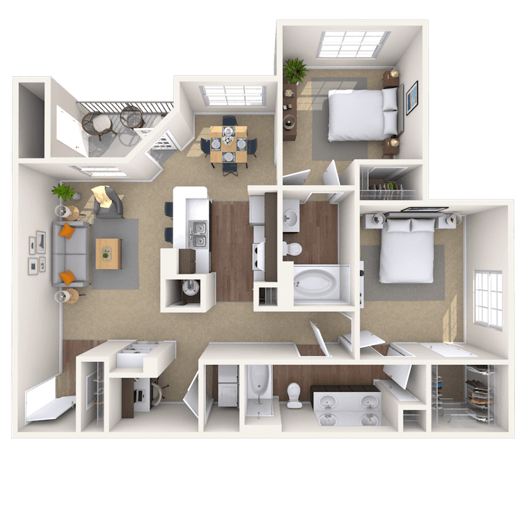 Floorplan image of unit 17101