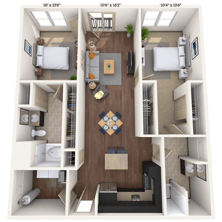 Floorplan image of unit 013013