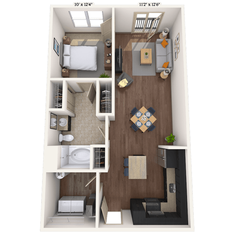 Floorplan image of unit 013062