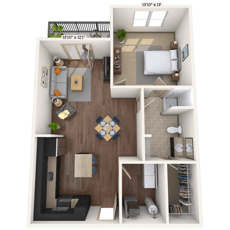 Floorplan image of unit 015067