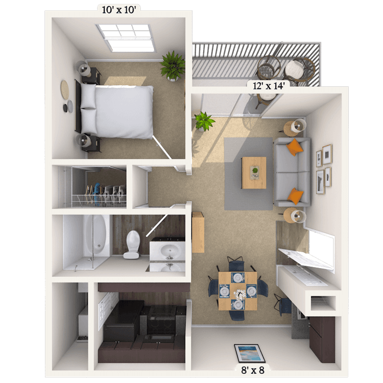 Floorplan image of unit 07735